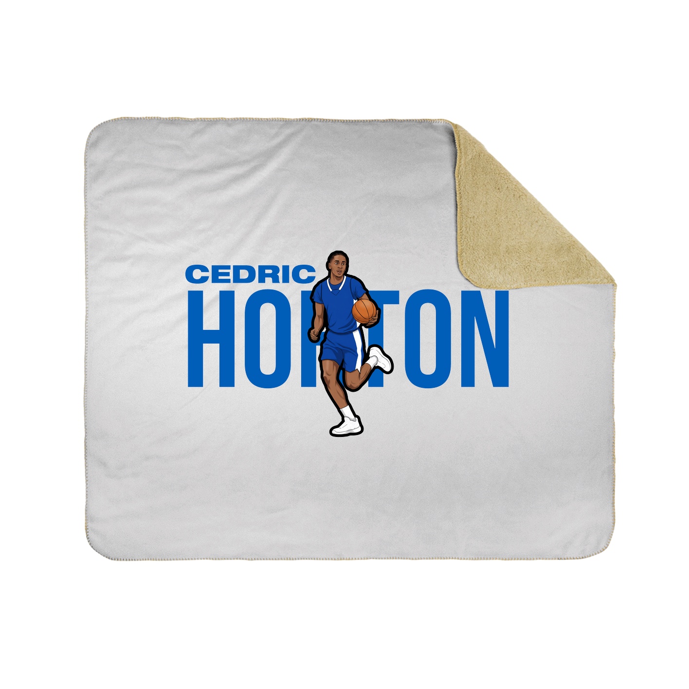 Throw Blanket — Player Name in White