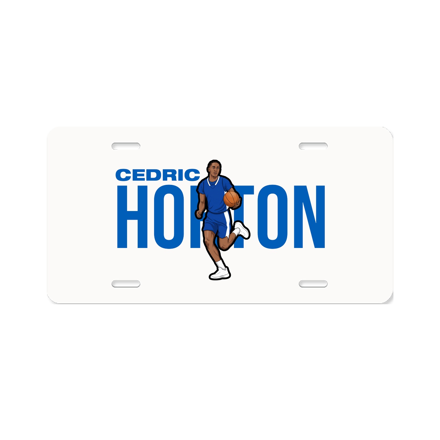 License Plate — Player Name in Classic