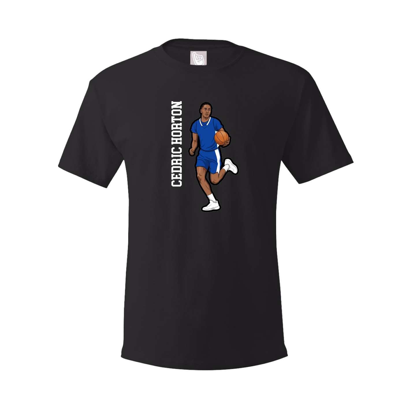 Tee — Name Vertical in Black
