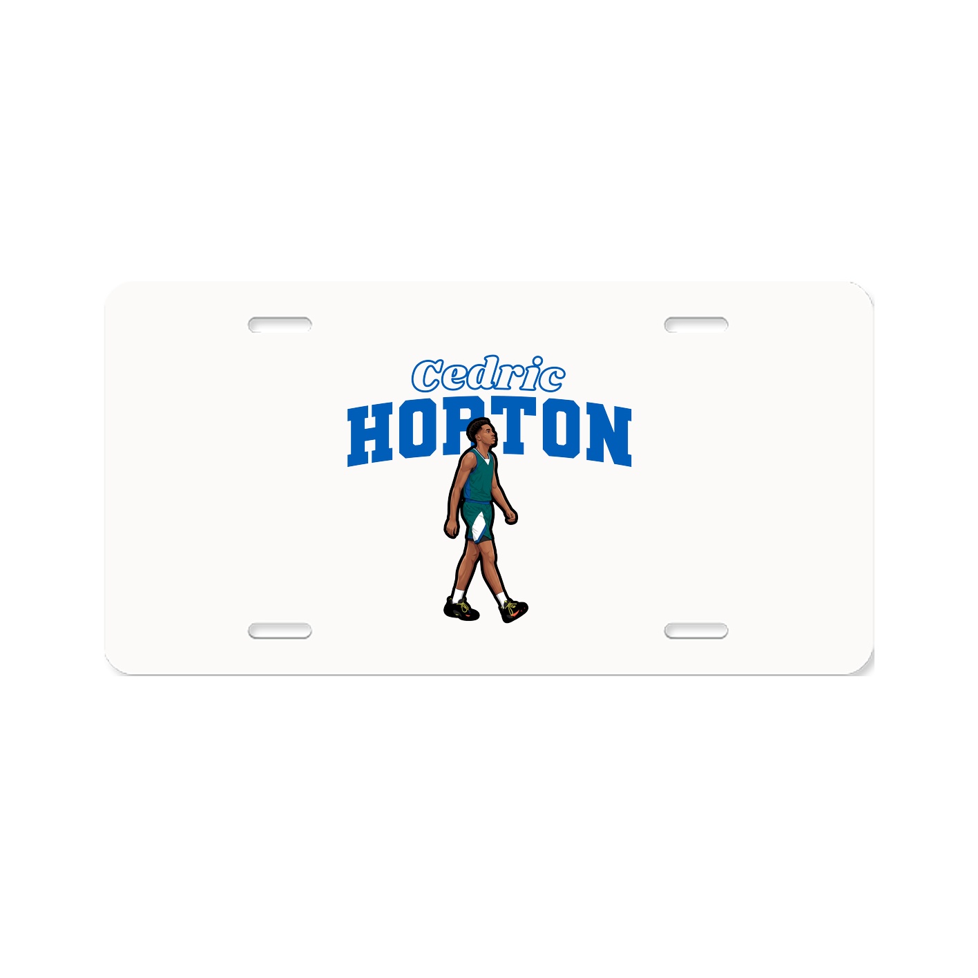 License Plate — Name Arch in Classic