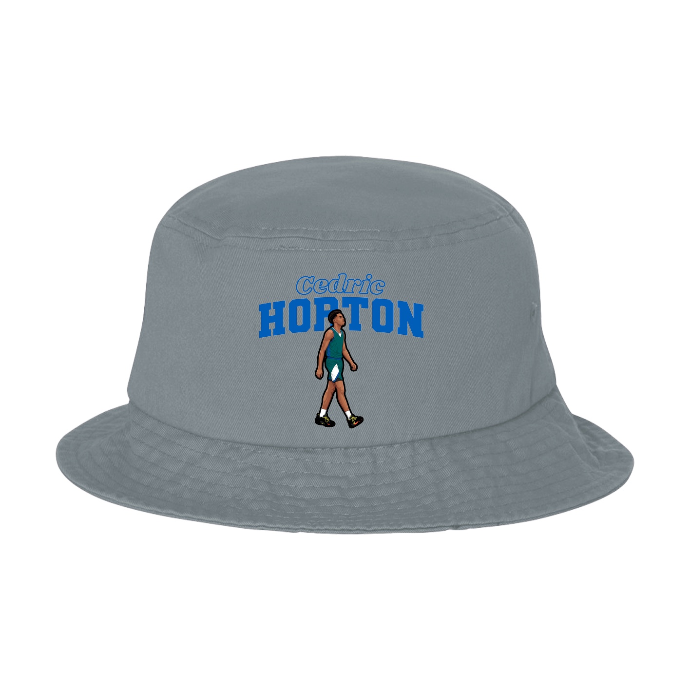 Bucket Cap — Name Arch in Grey