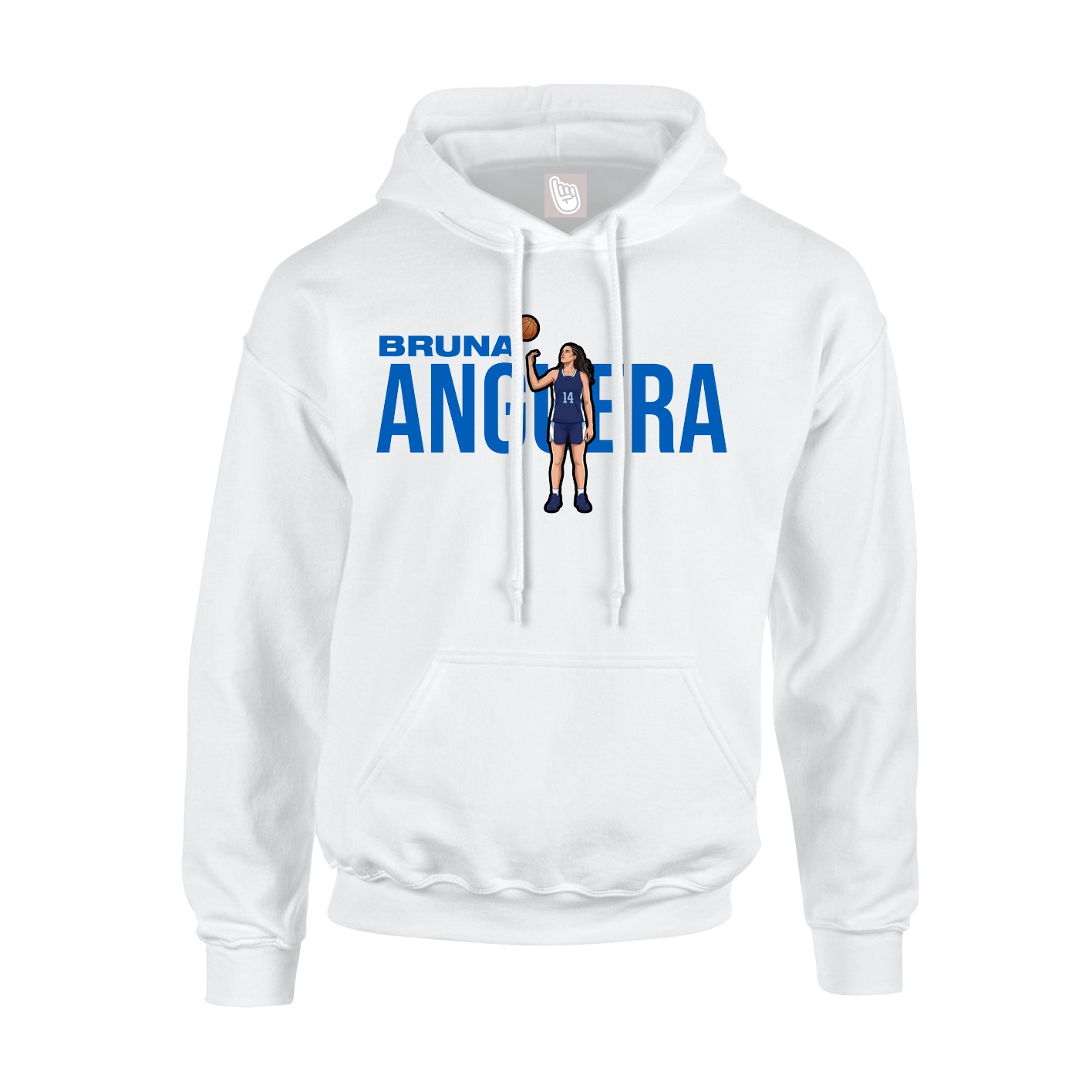 Youth Hoodie — Player Name in White