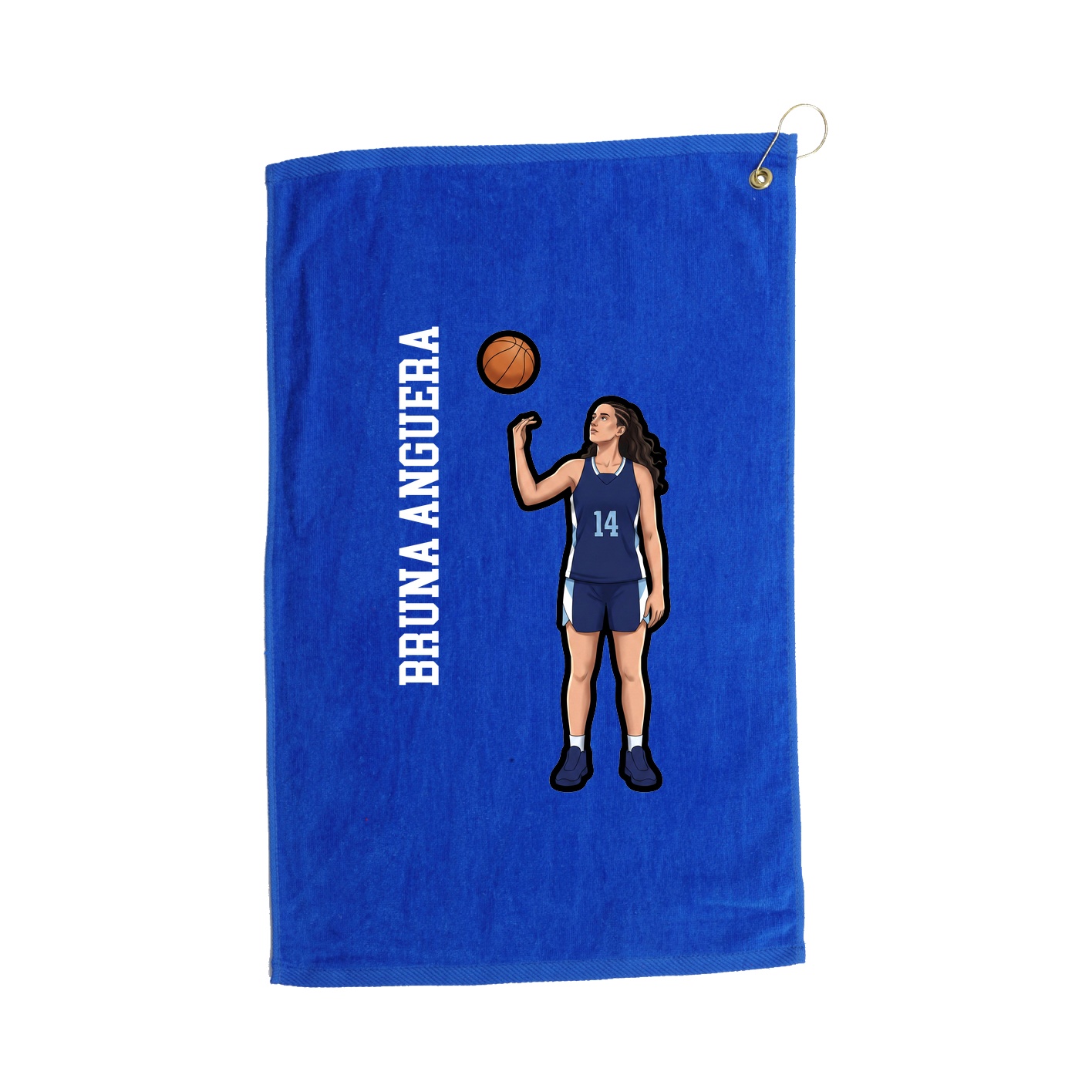 Golf Towel — Name Vertical in Royal