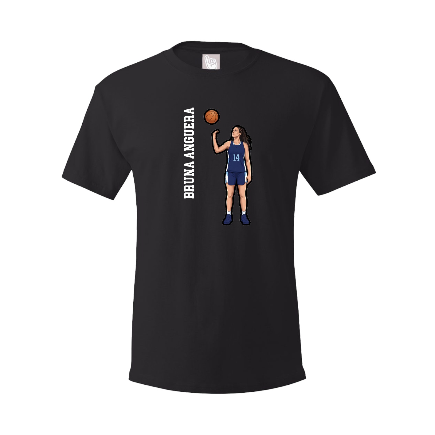 Tee — Name Vertical in Black
