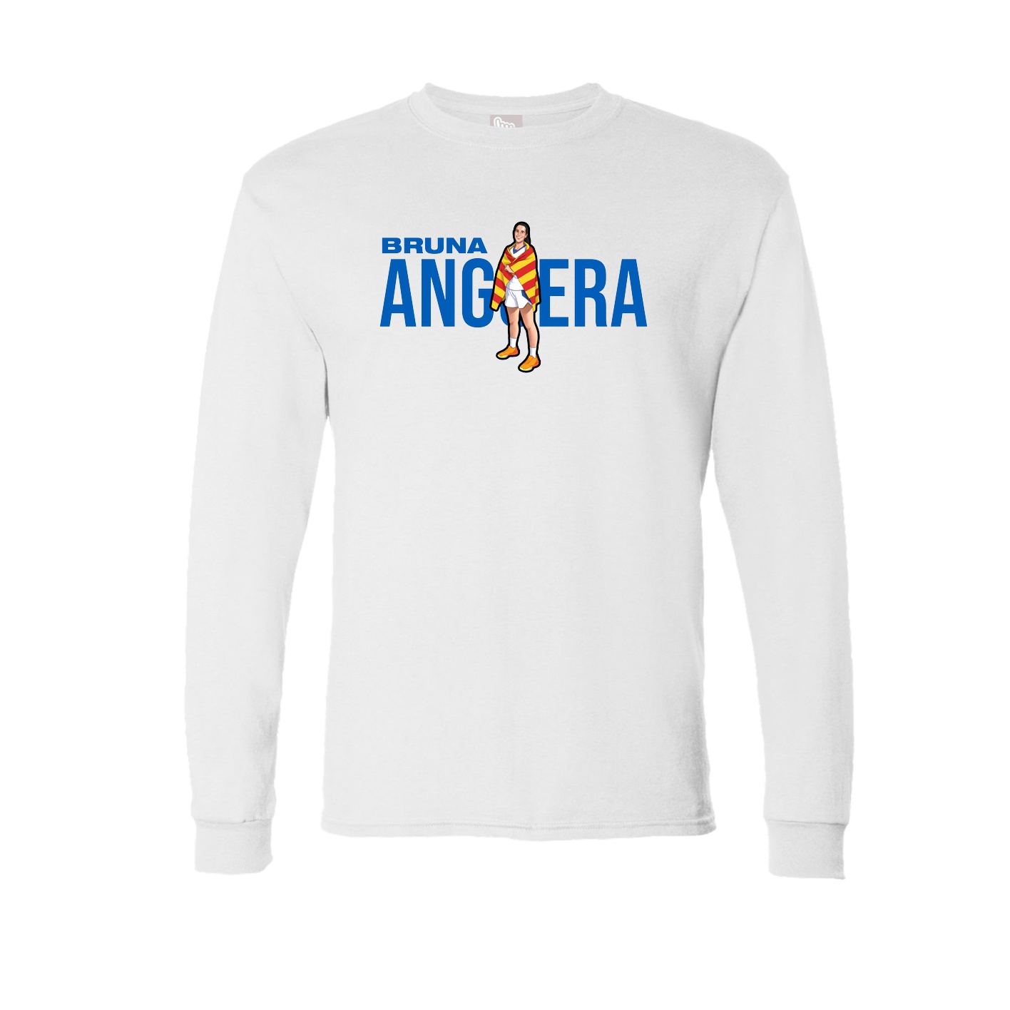 Long Sleeve Tee — Player Name in White