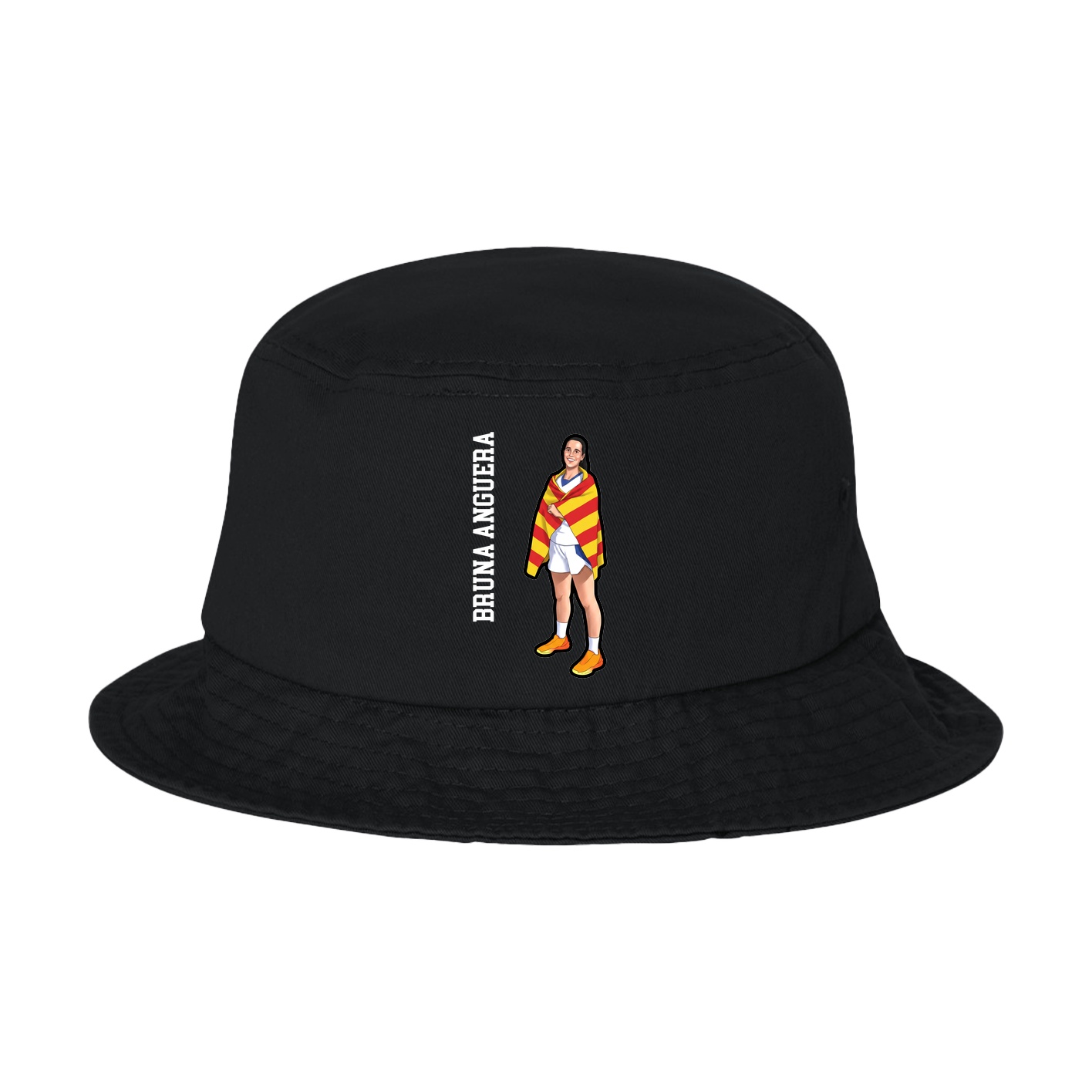 Bucket Cap — Name Vertical in Black