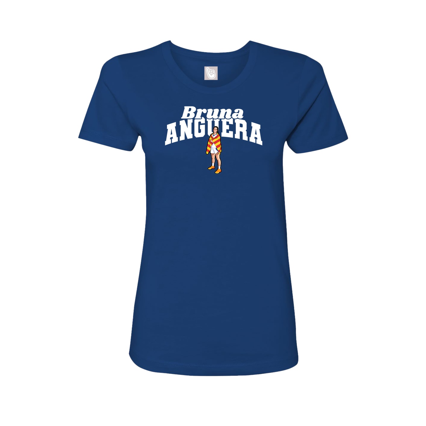 Fitted Women's Tee — Signature Arch in Royal