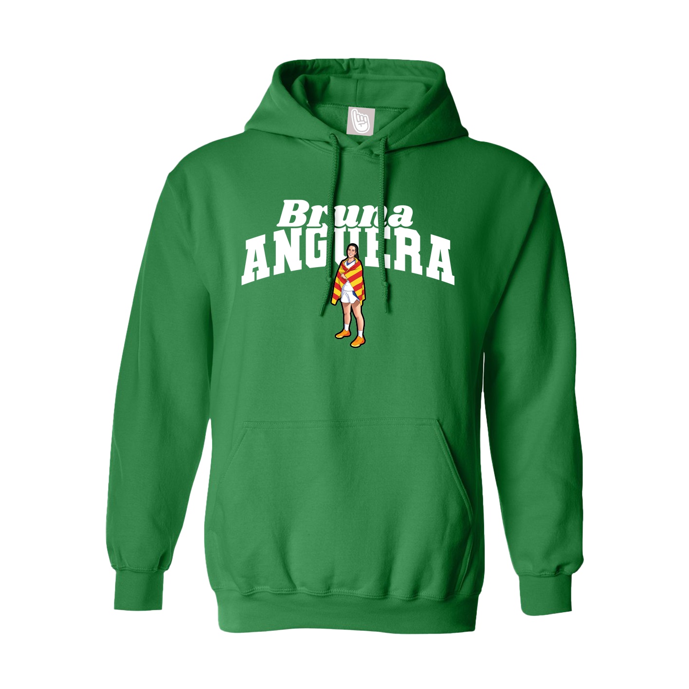 Youth Hoodie — Signature Arch in Green