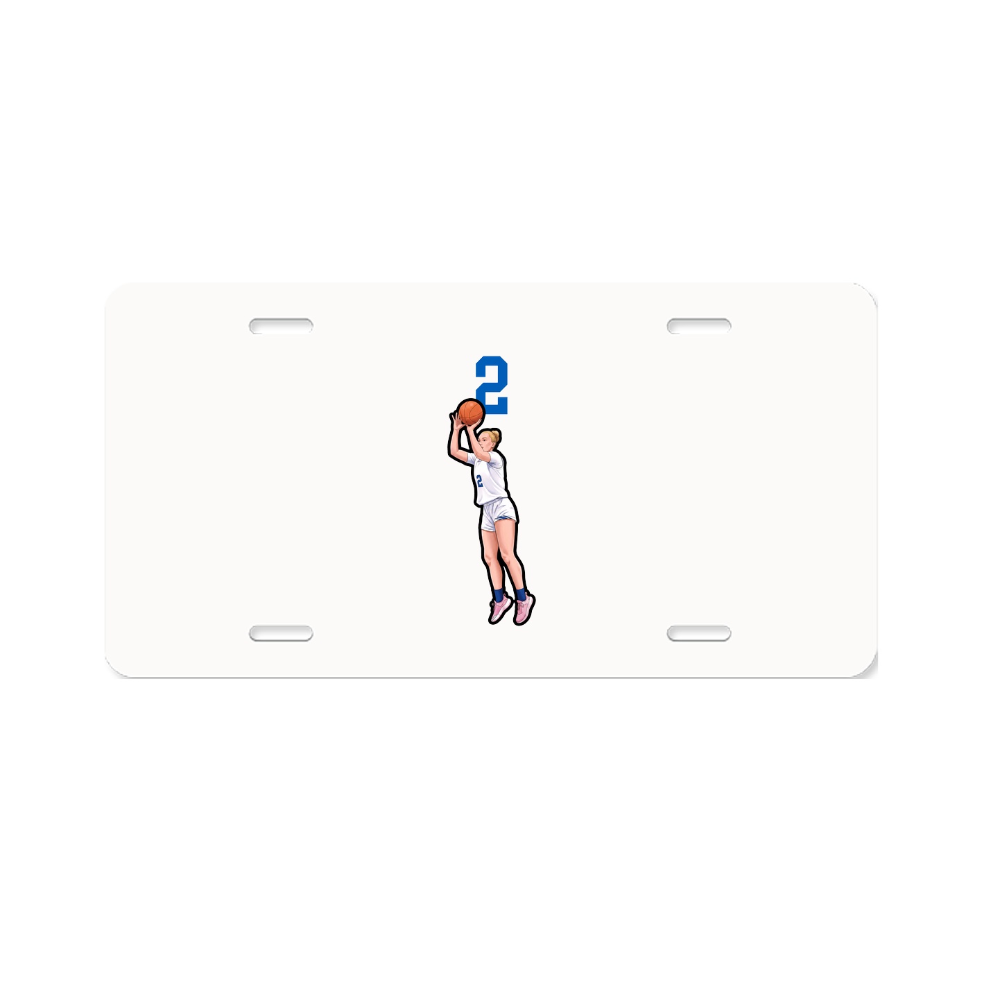 License Plate — Number Top in Classic