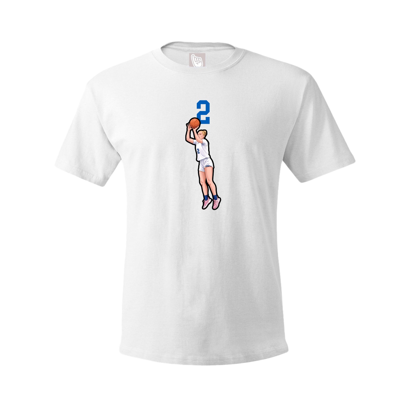 Tee — Number Top in White