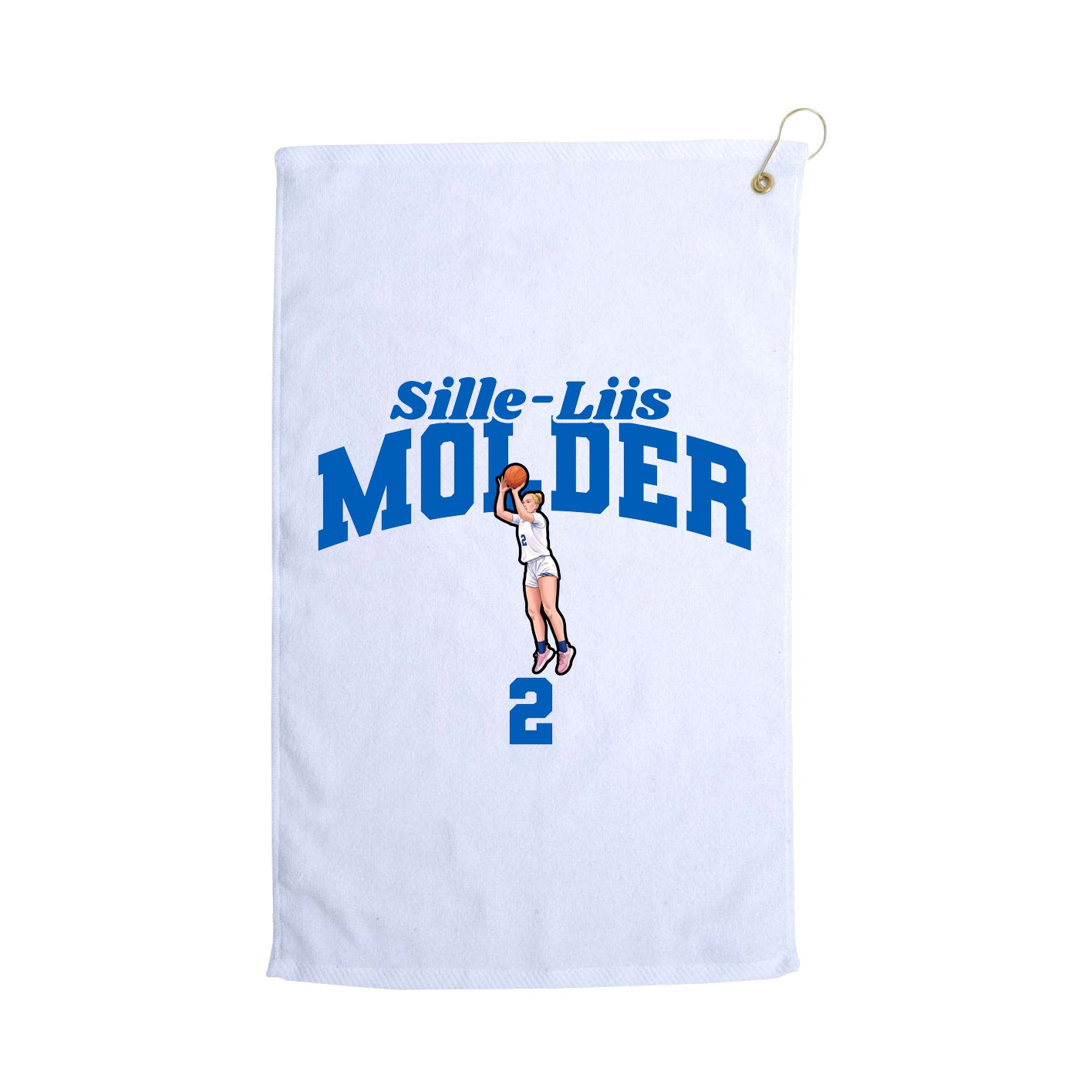 Golf Towel — Signature Arch in White