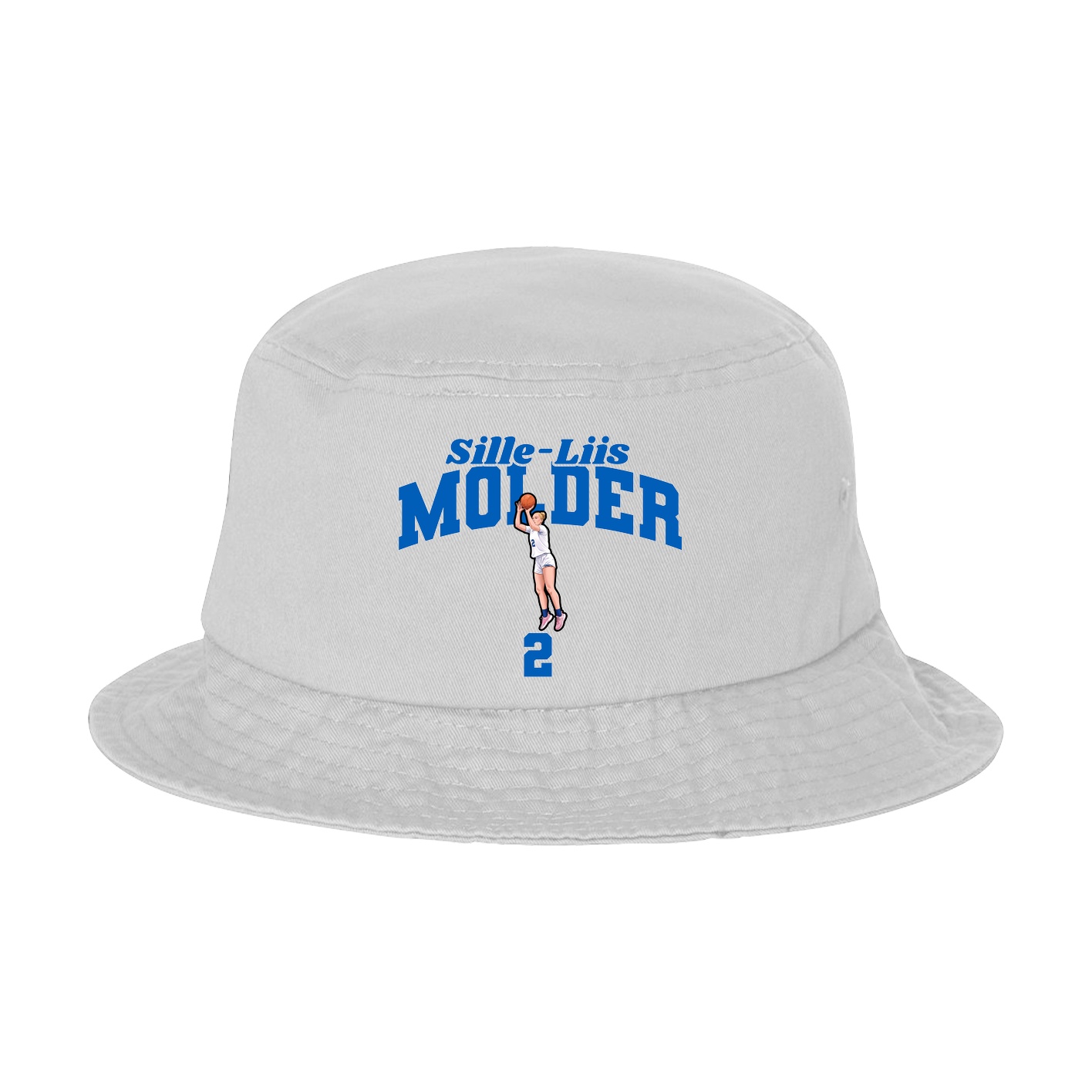 Bucket Cap — Signature Arch in White