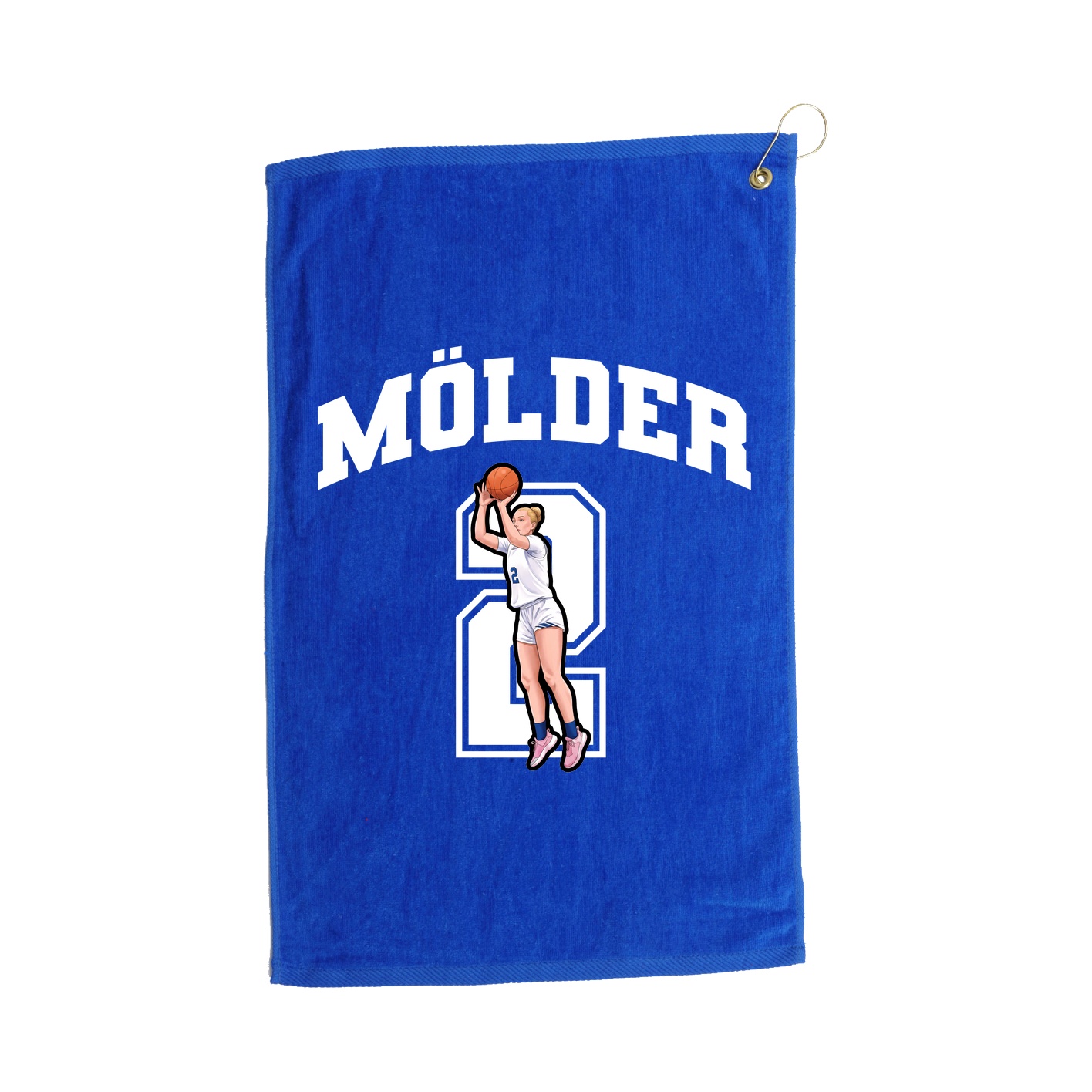 Golf Towel — Number in Royal