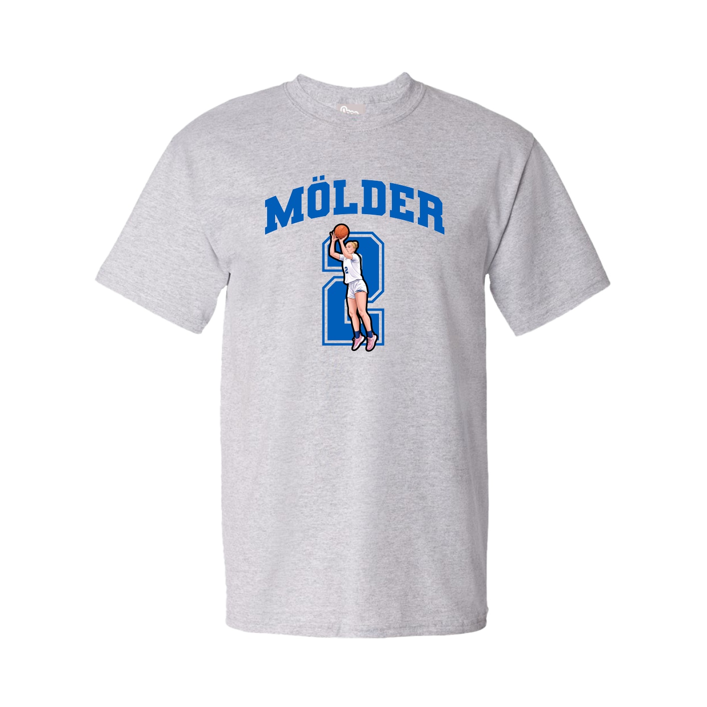 Youth Tee — Number in Grey