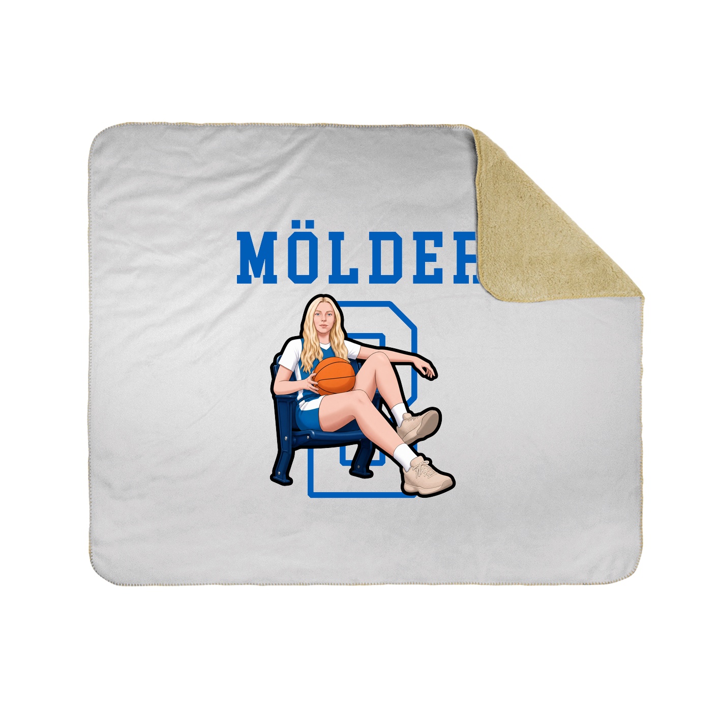 Throw Blanket — Shirsey in White