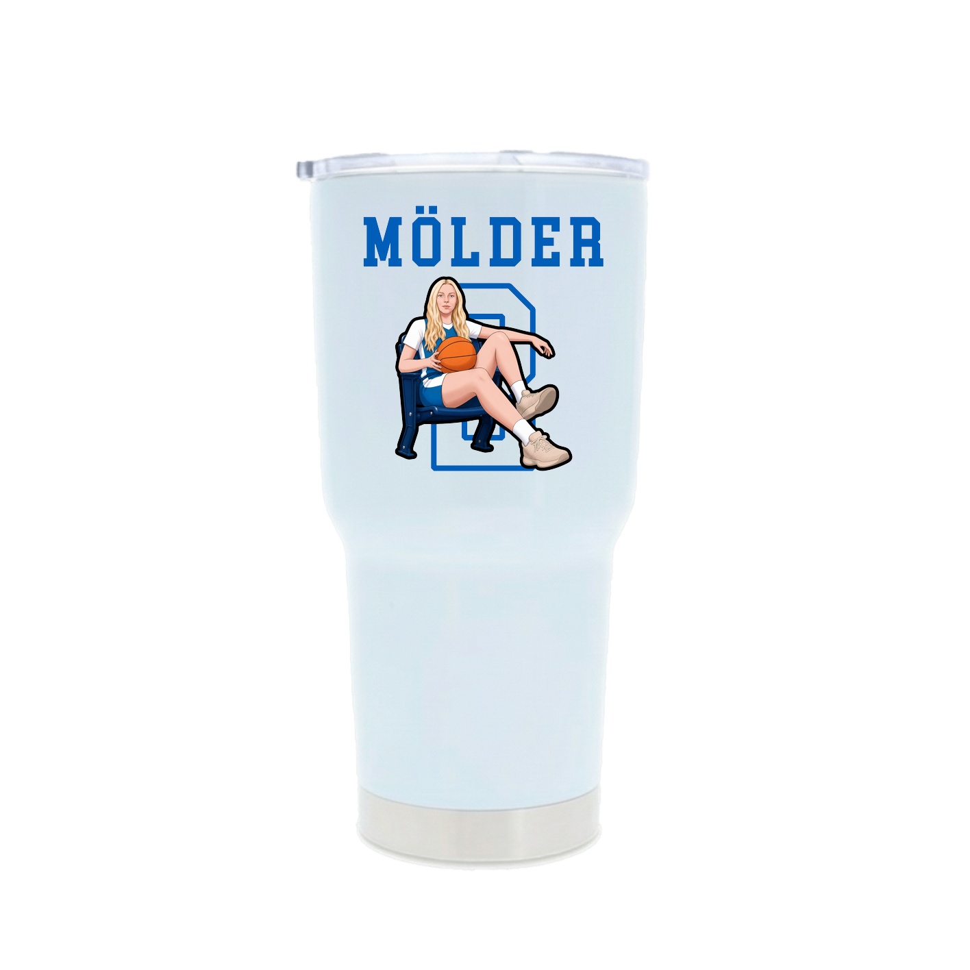 30oz Stainless Steel Tumbler — Shirsey in White