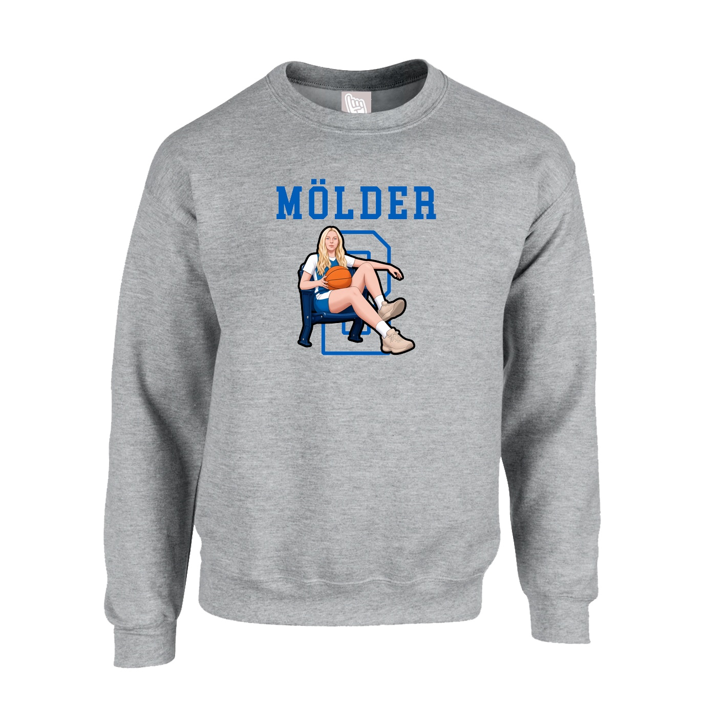 Fleece Crew — Shirsey in Grey