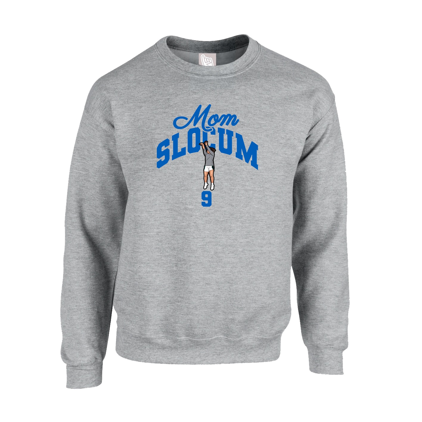 Fleece Crew — Mothers Day Arch in Grey