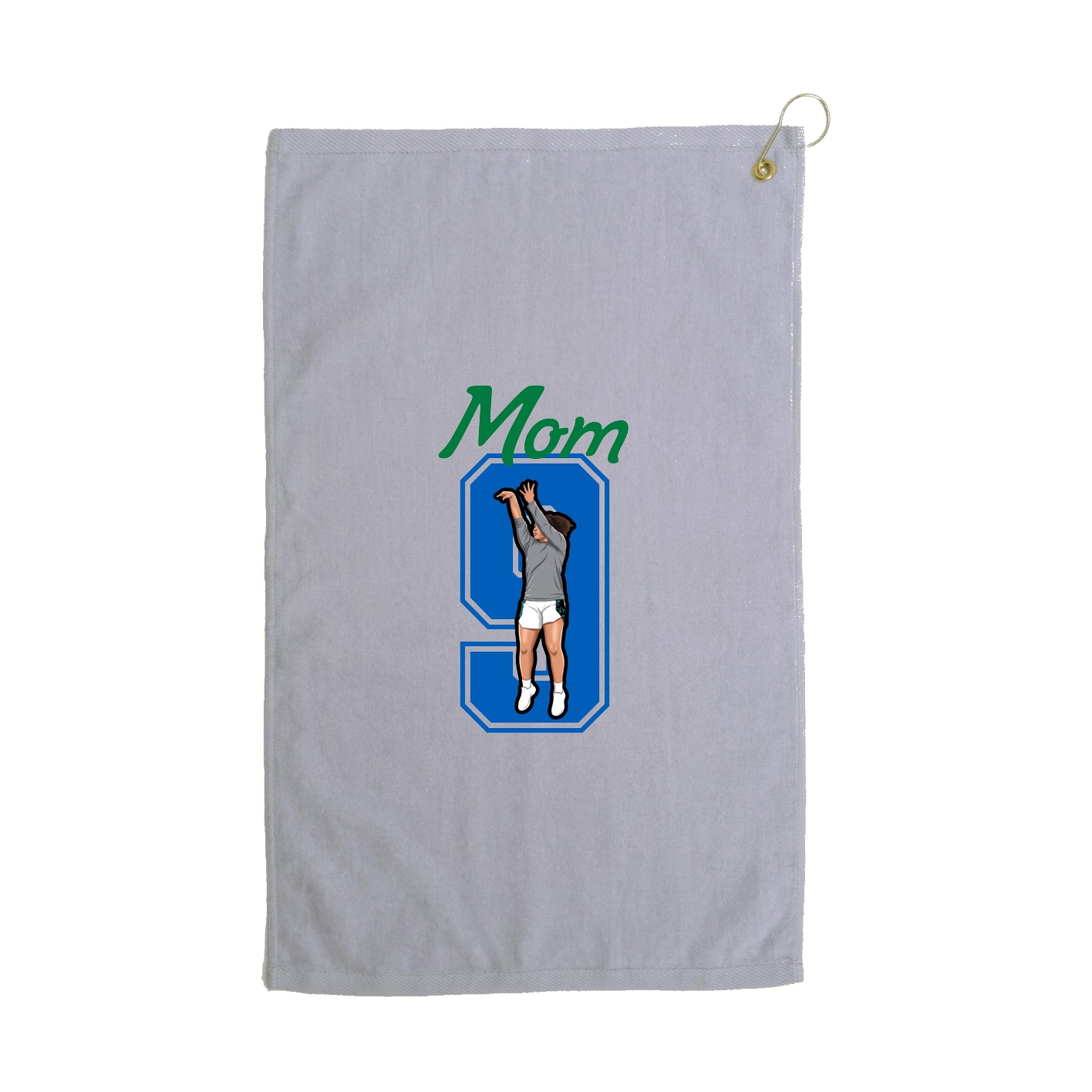 Golf Towel — Mothers Day Shirsey in Grey
