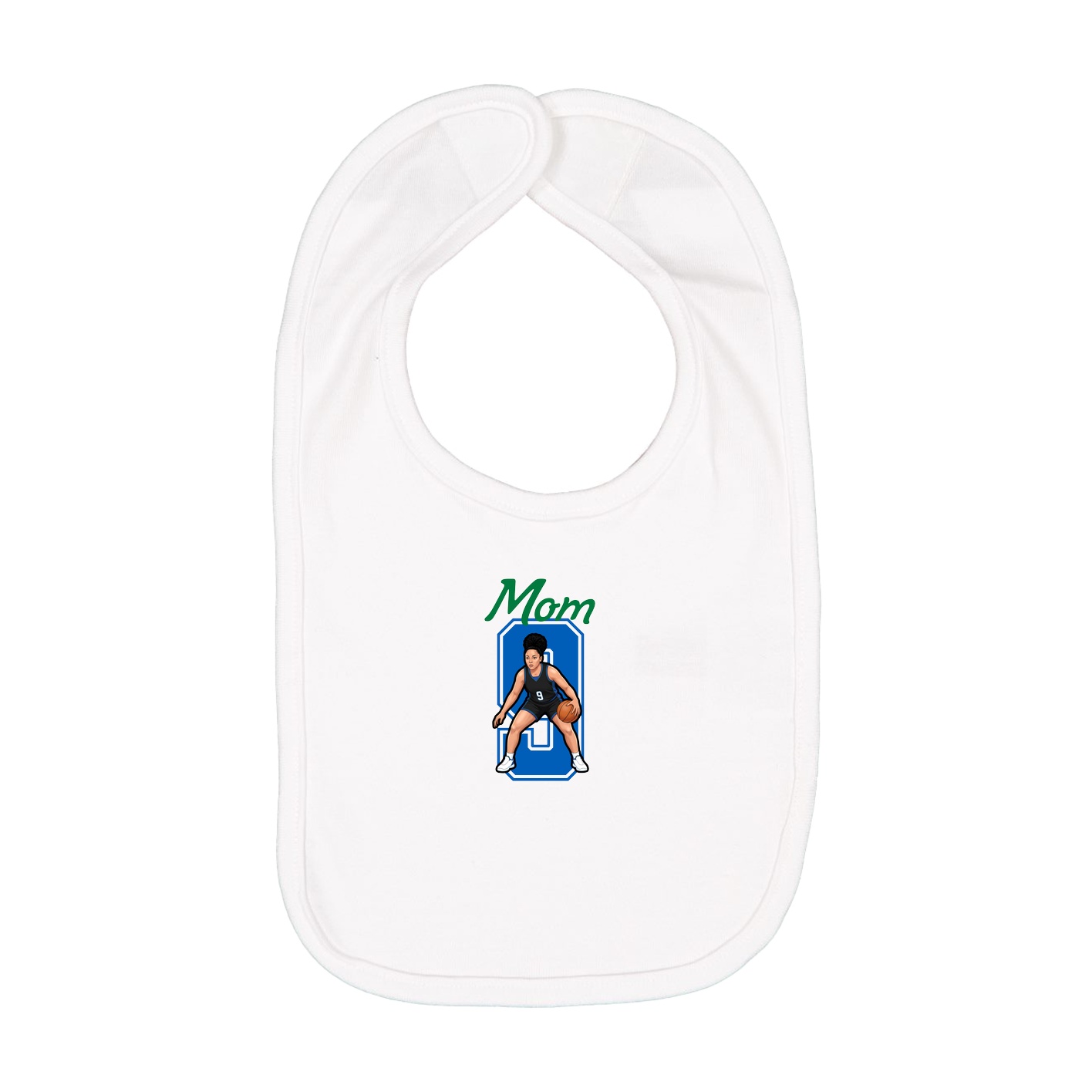 Infant Bib — Mothers Day Shirsey in White
