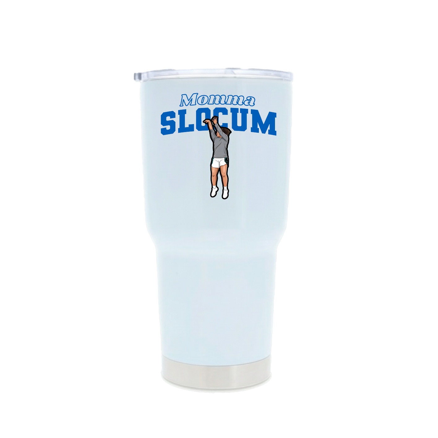30oz Stainless Steel Tumbler — Mothers Day Block in White