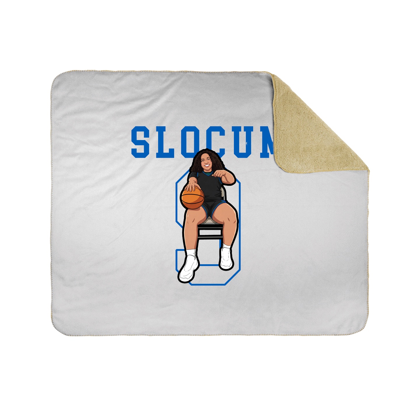 Throw Blanket — Shirsey in White
