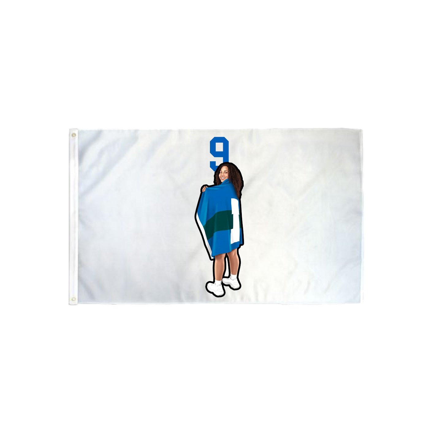3x5 Flag — Number Top in Classic