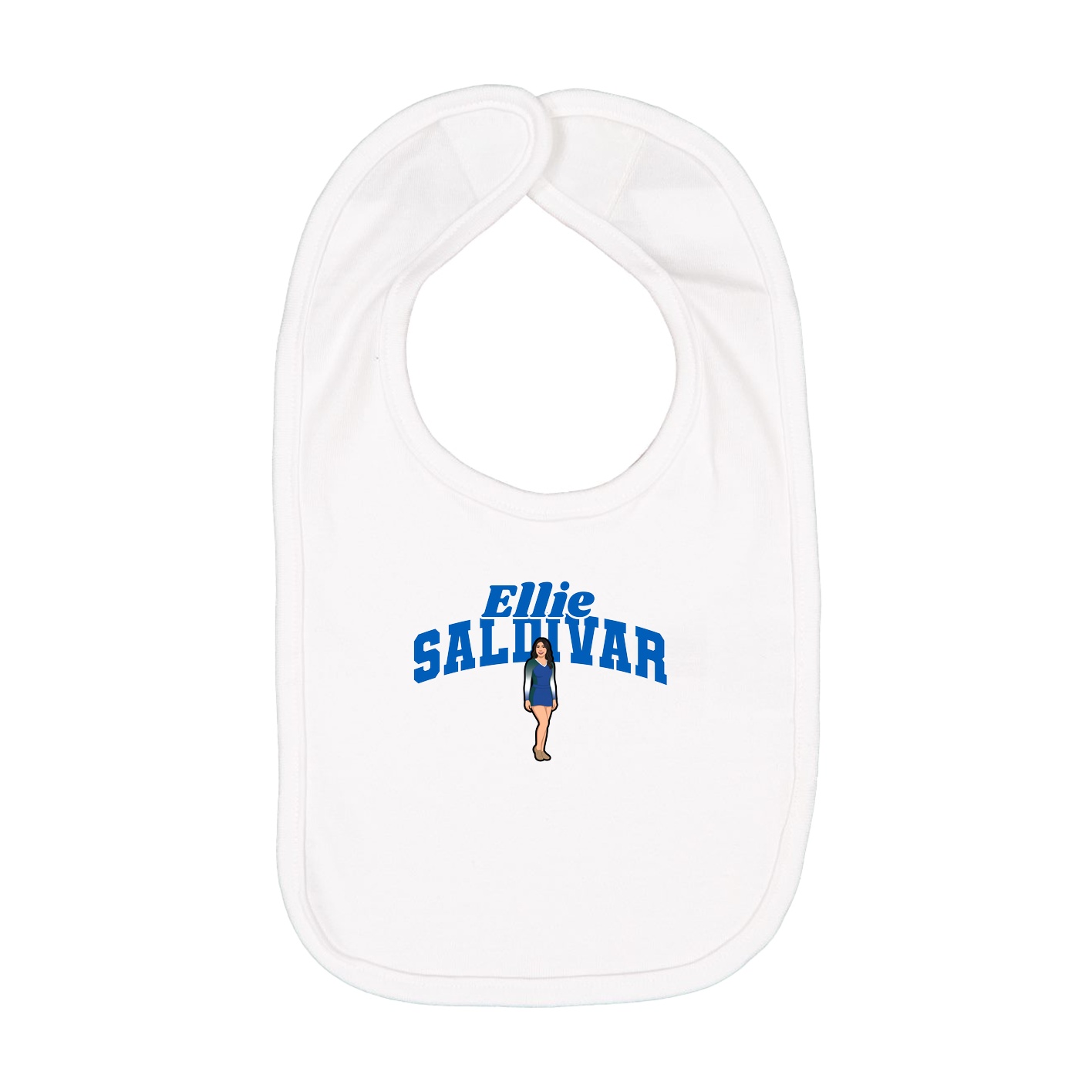 Infant Bib — Signature Arch in White
