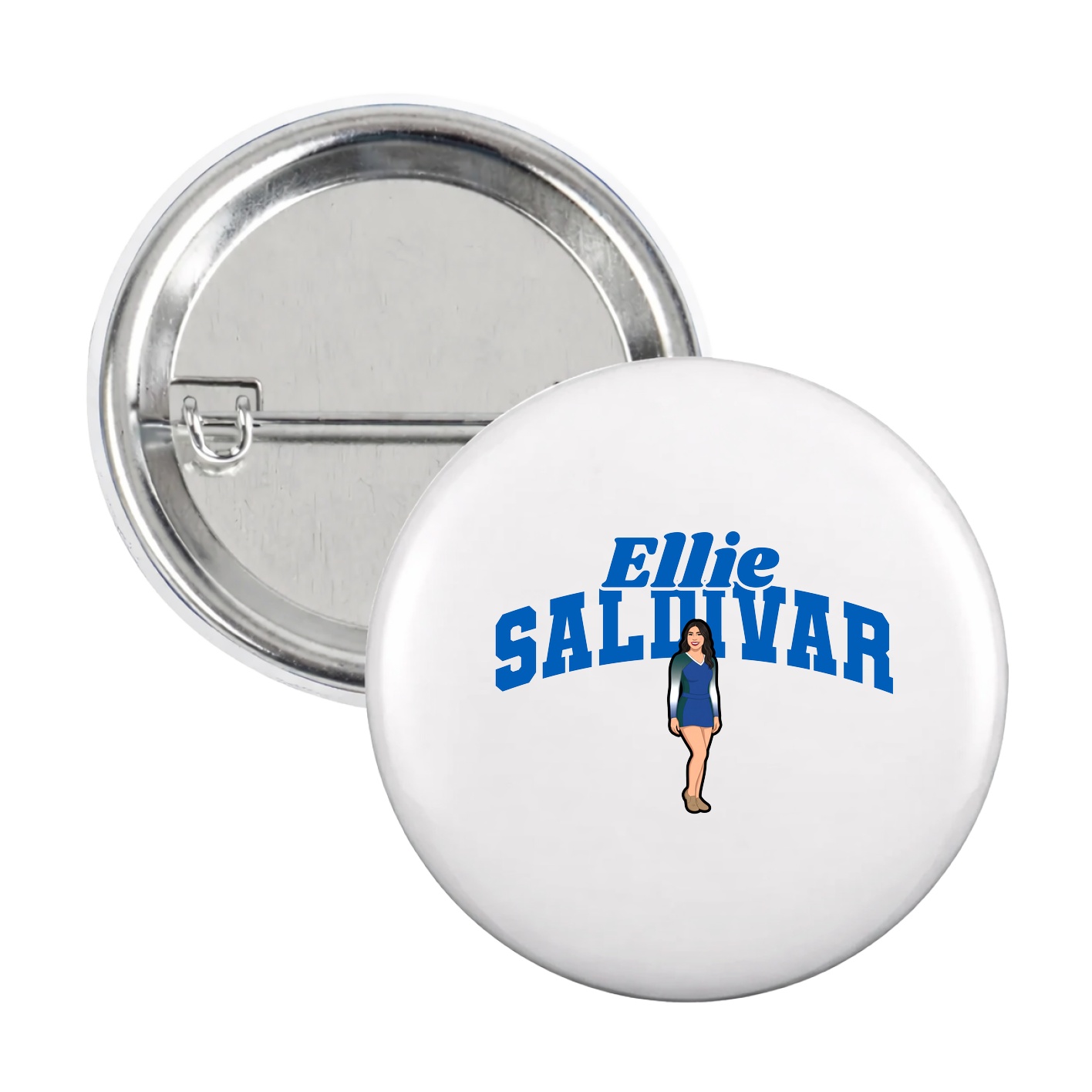 Game Day Button — Signature Arch in White