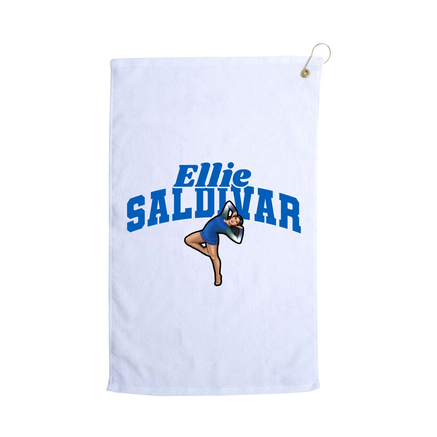 Golf Towel — Signature Arch in White