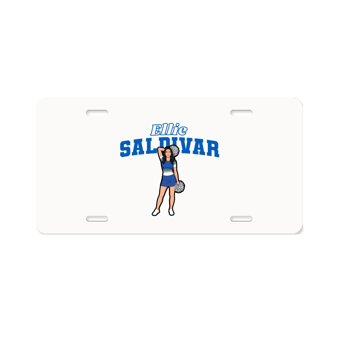 License Plate — Name Arch in Classic