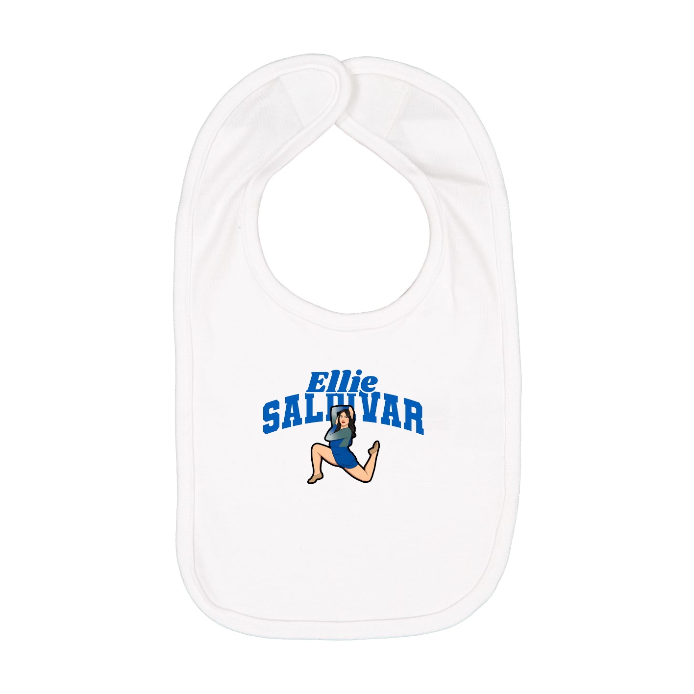 Infant Bib — Signature Arch in White
