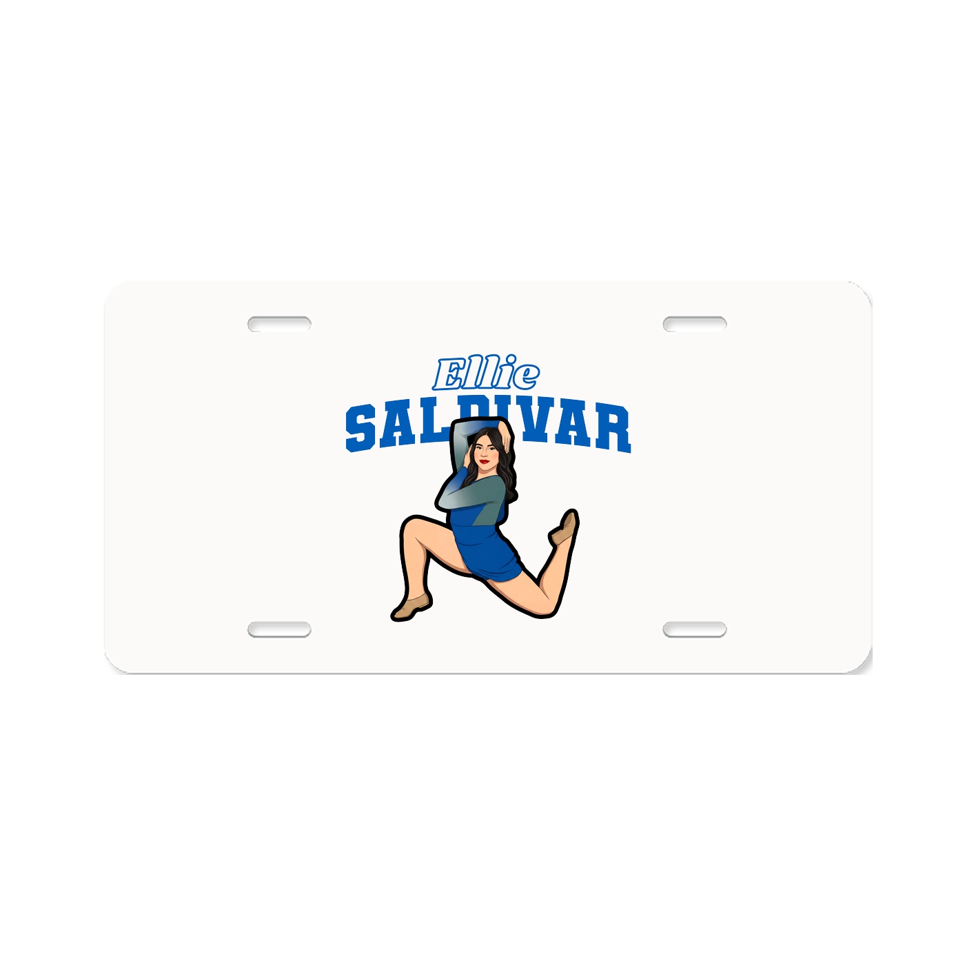 License Plate — Name Arch in Classic