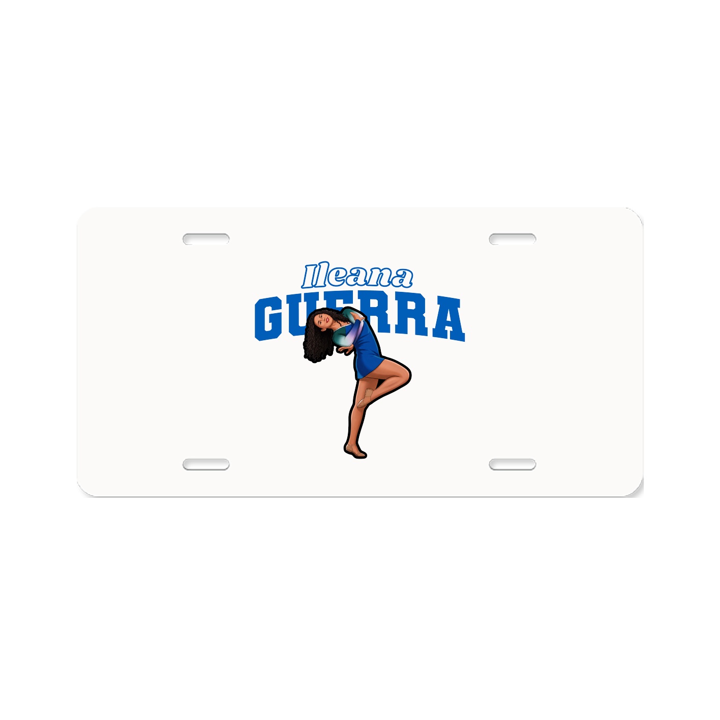 License Plate — Name Arch in Classic