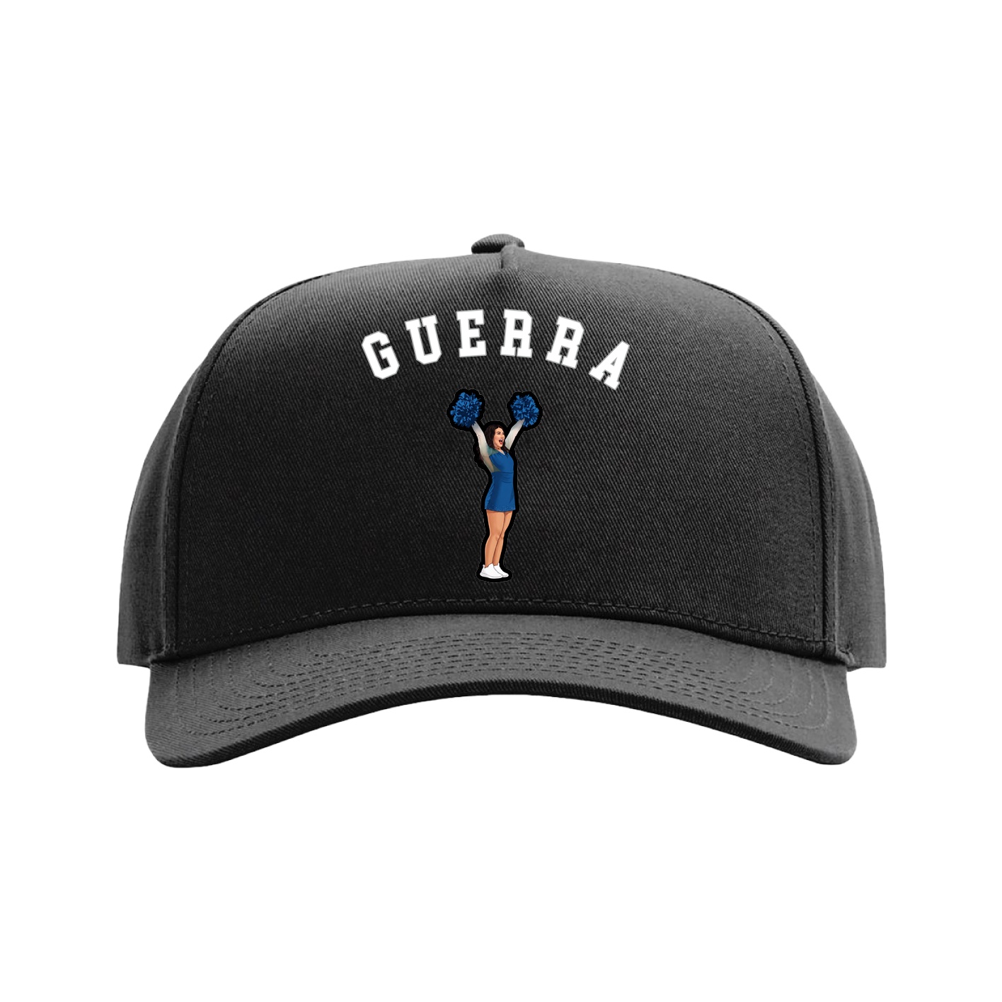Full Fabric Five-Panel Champ Cap — Shirsey Arch in Black