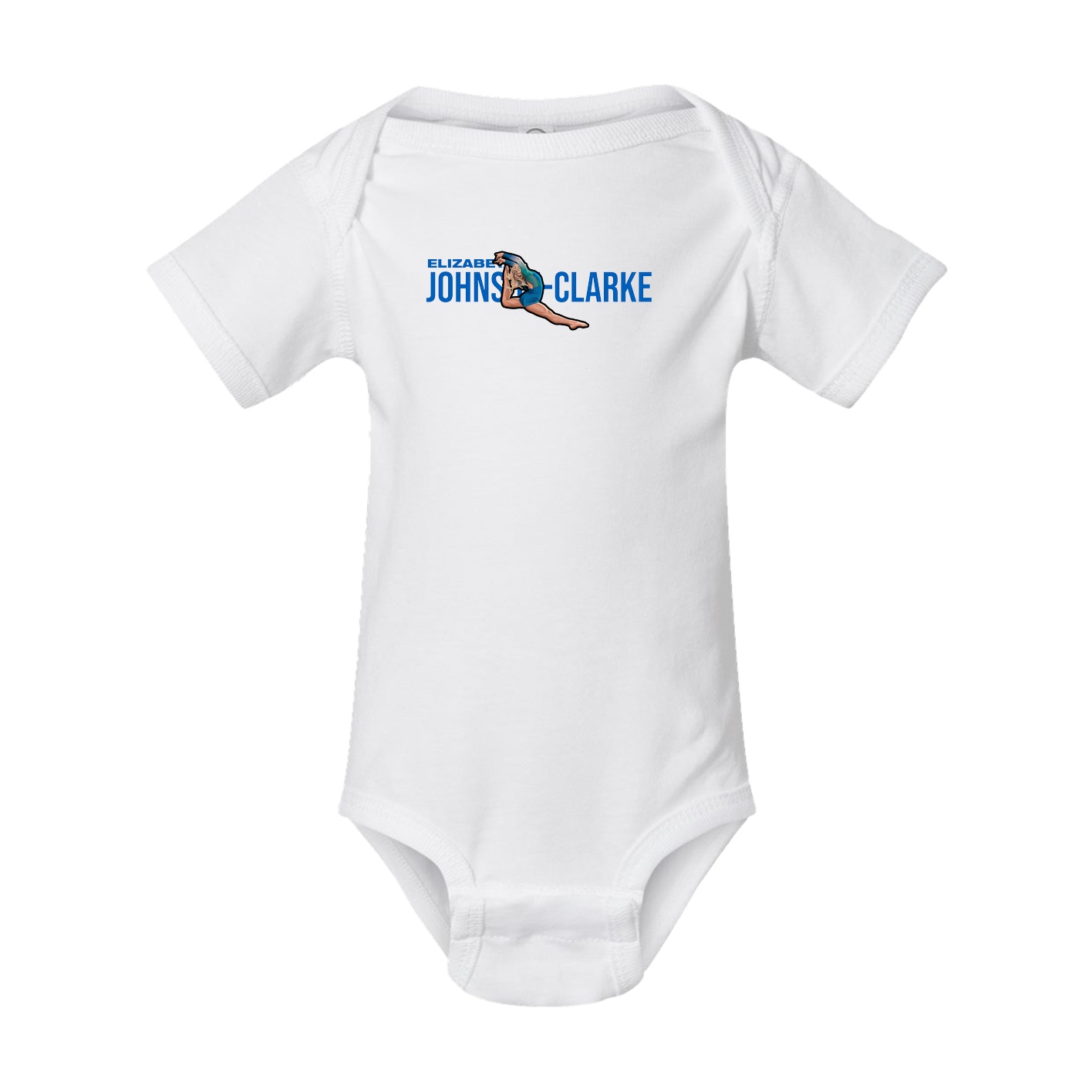 Baby Onesie — Player Name in White