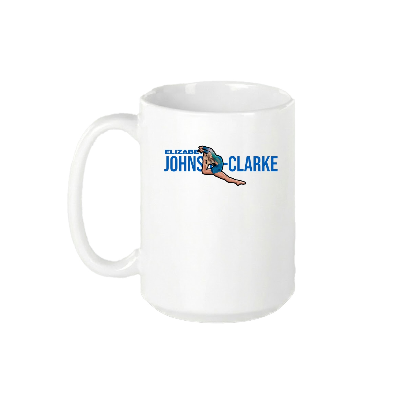 15oz Coffee Mug — Player Name in White