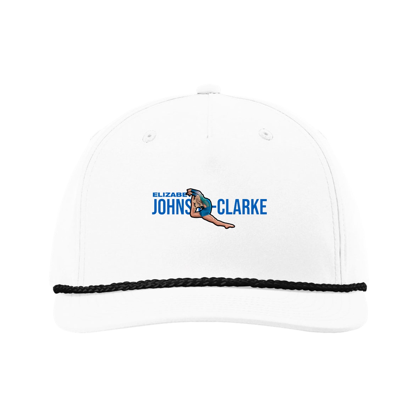 Five-Panel Classic Rope Cap — Player Name in White