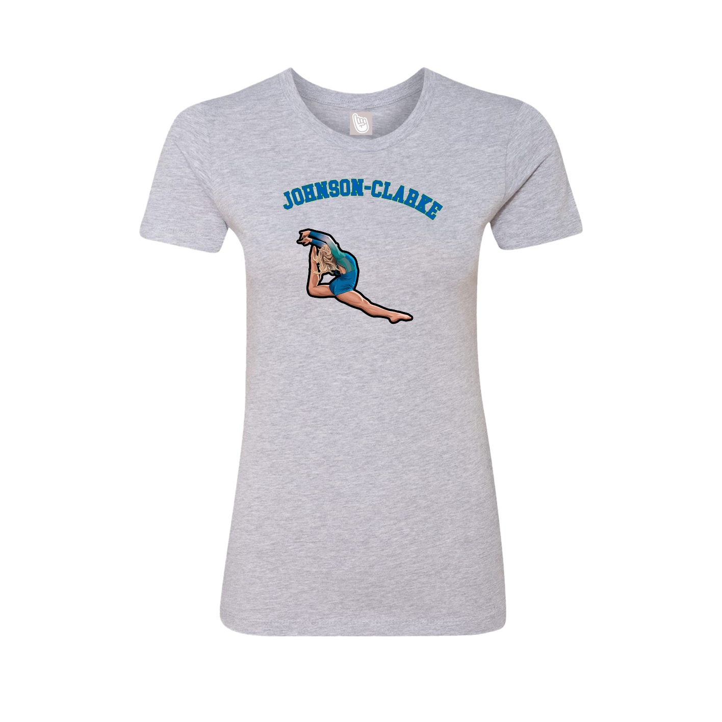 Fitted Women's Tee — Shirsey Arch in Grey