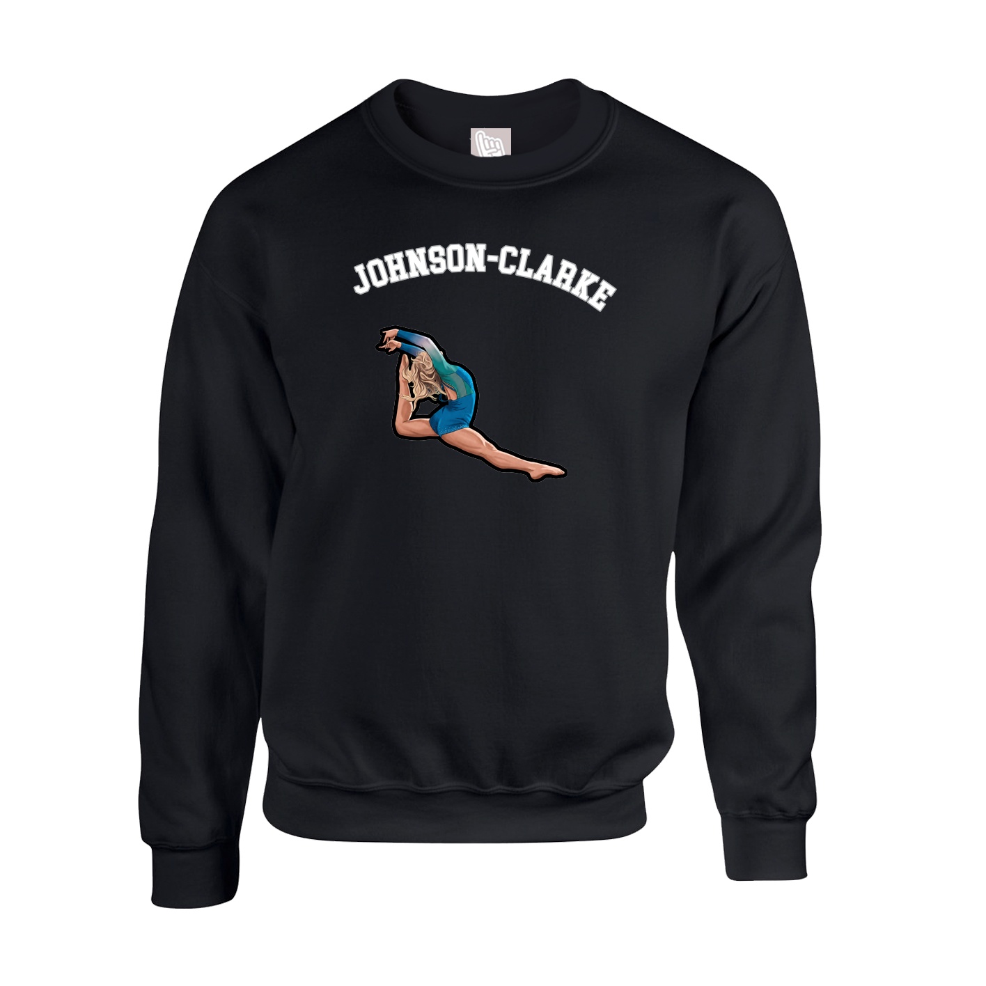 Fleece Crew — Shirsey Arch in Black