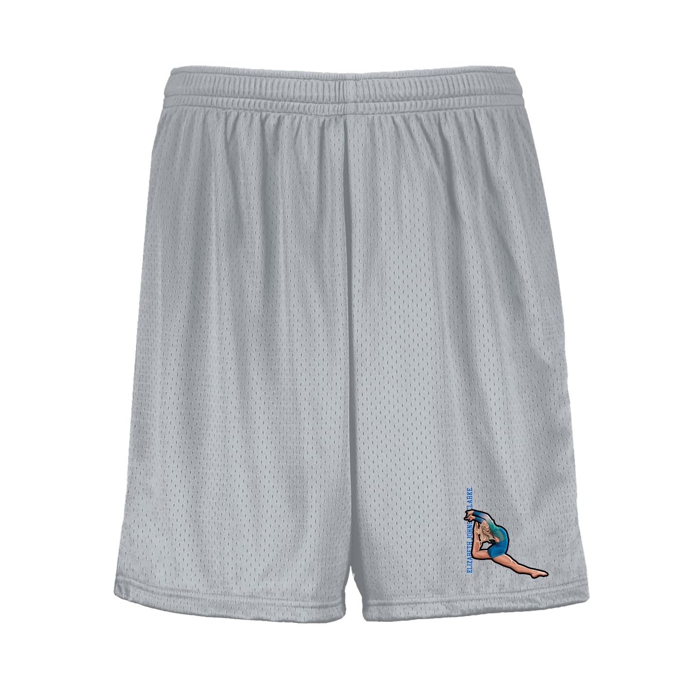 Shorts — Name Vertical in Silver