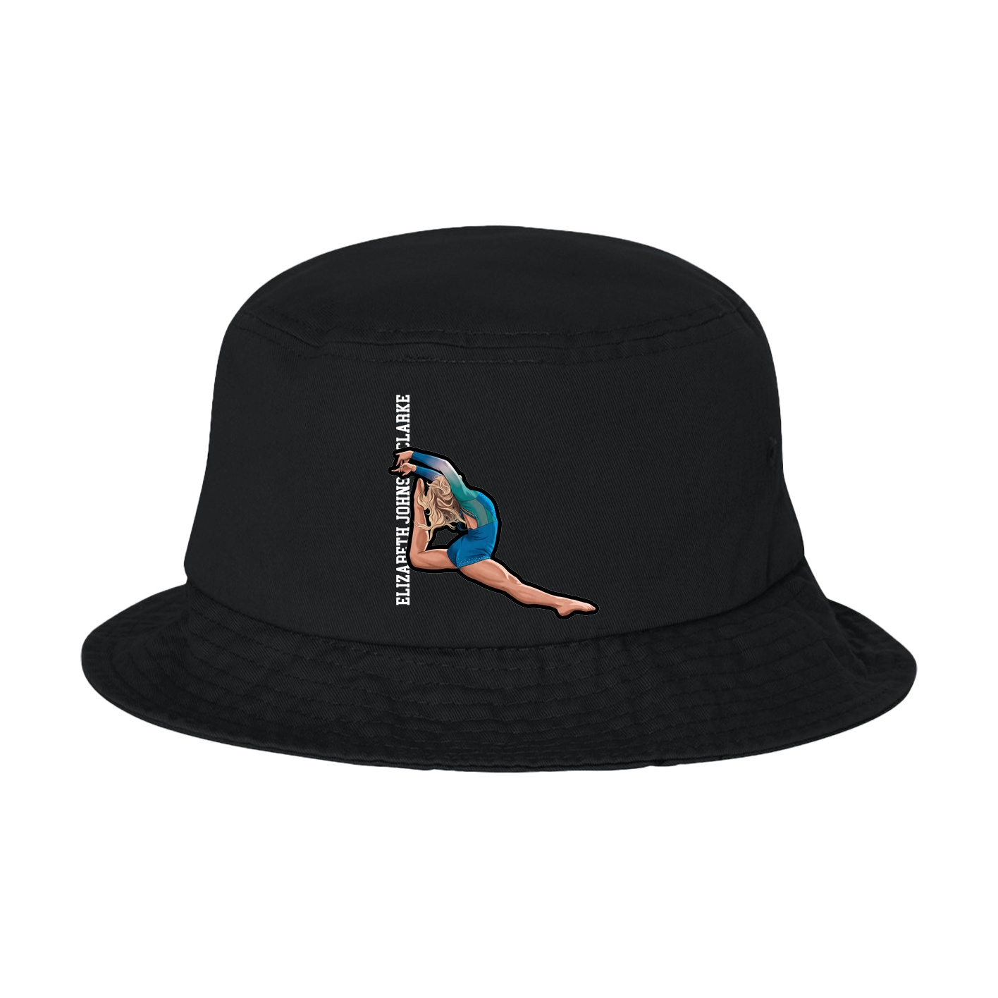Bucket Cap — Name Vertical in Black