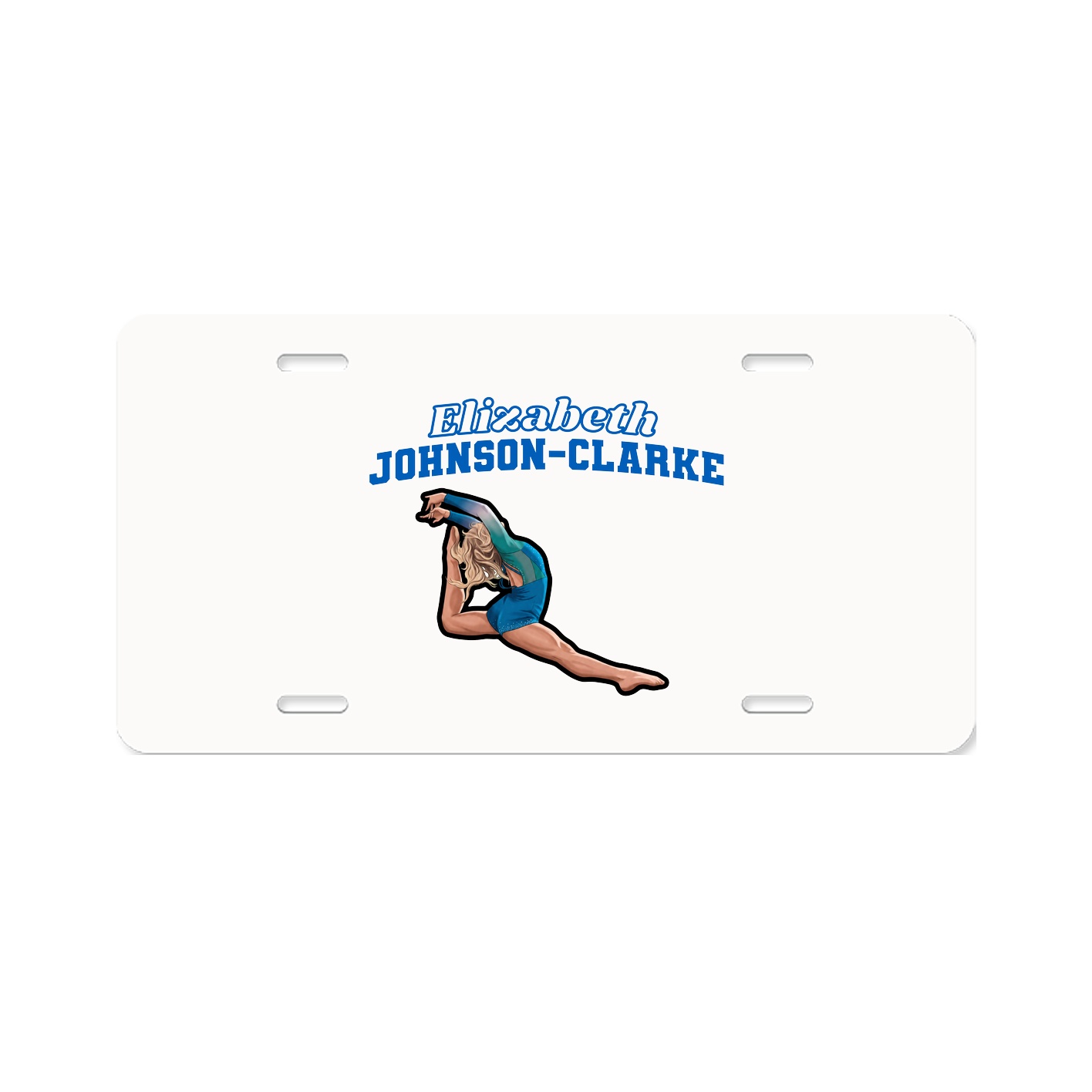 License Plate — Name Arch in Classic