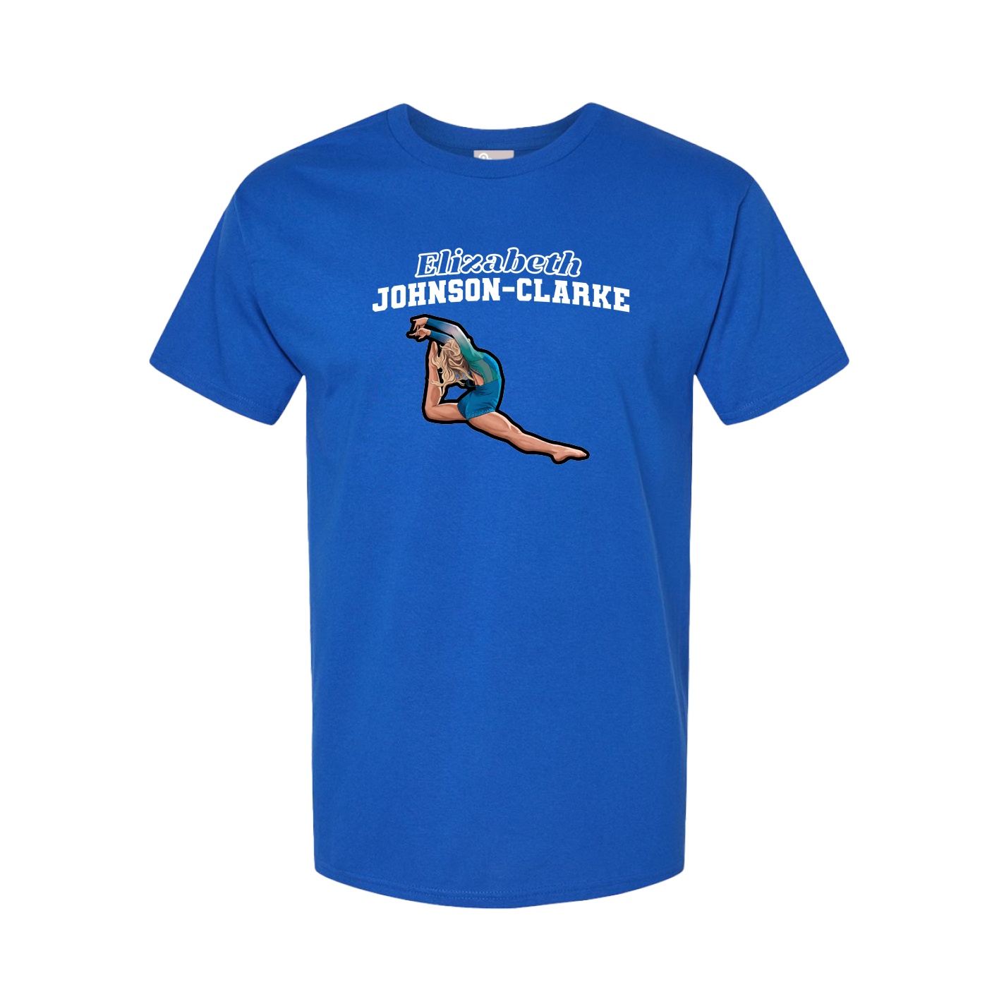 Youth Tee — Name Arch in Royal