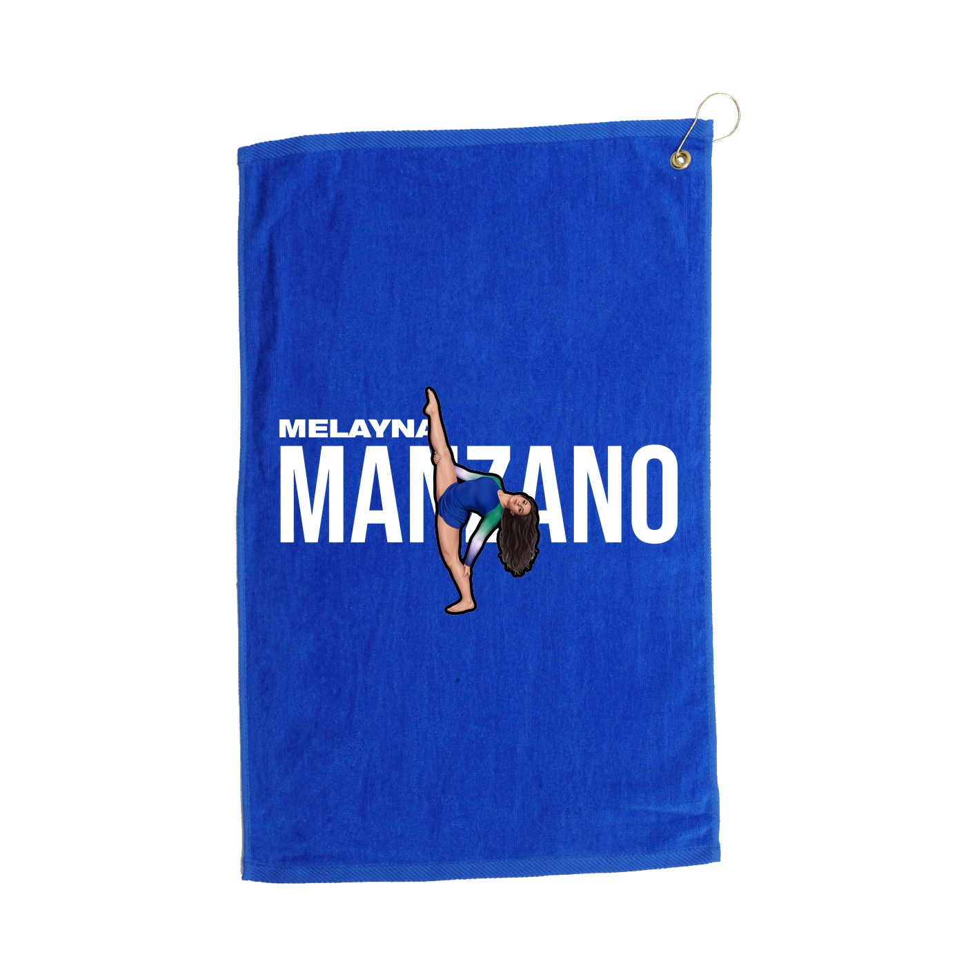 Golf Towel — Player Name in Royal