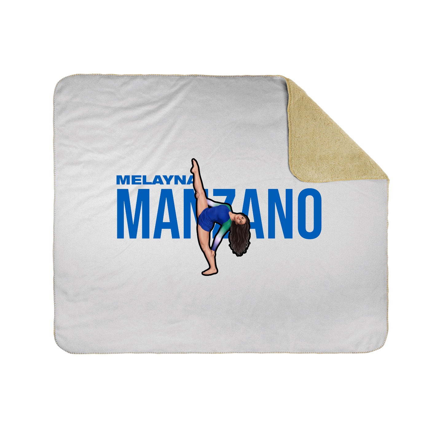 Throw Blanket — Player Name in White