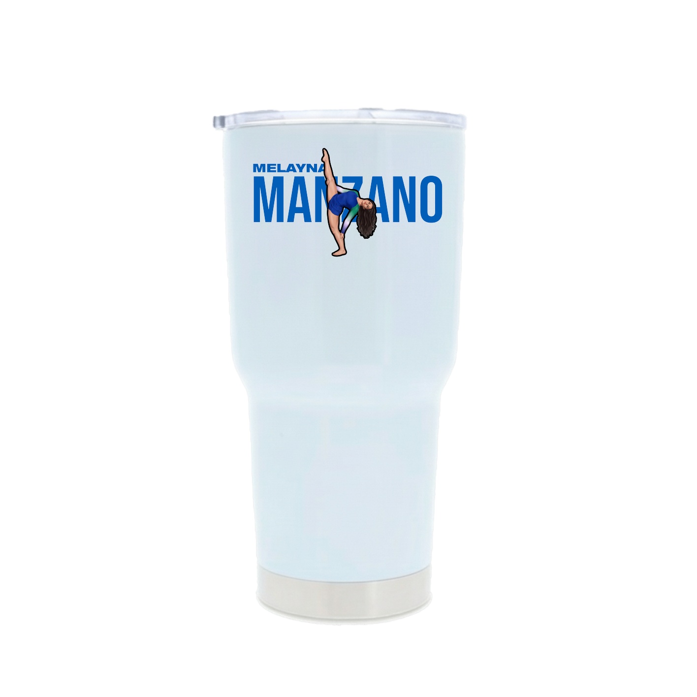 30oz Stainless Steel Tumbler — Player Name in White