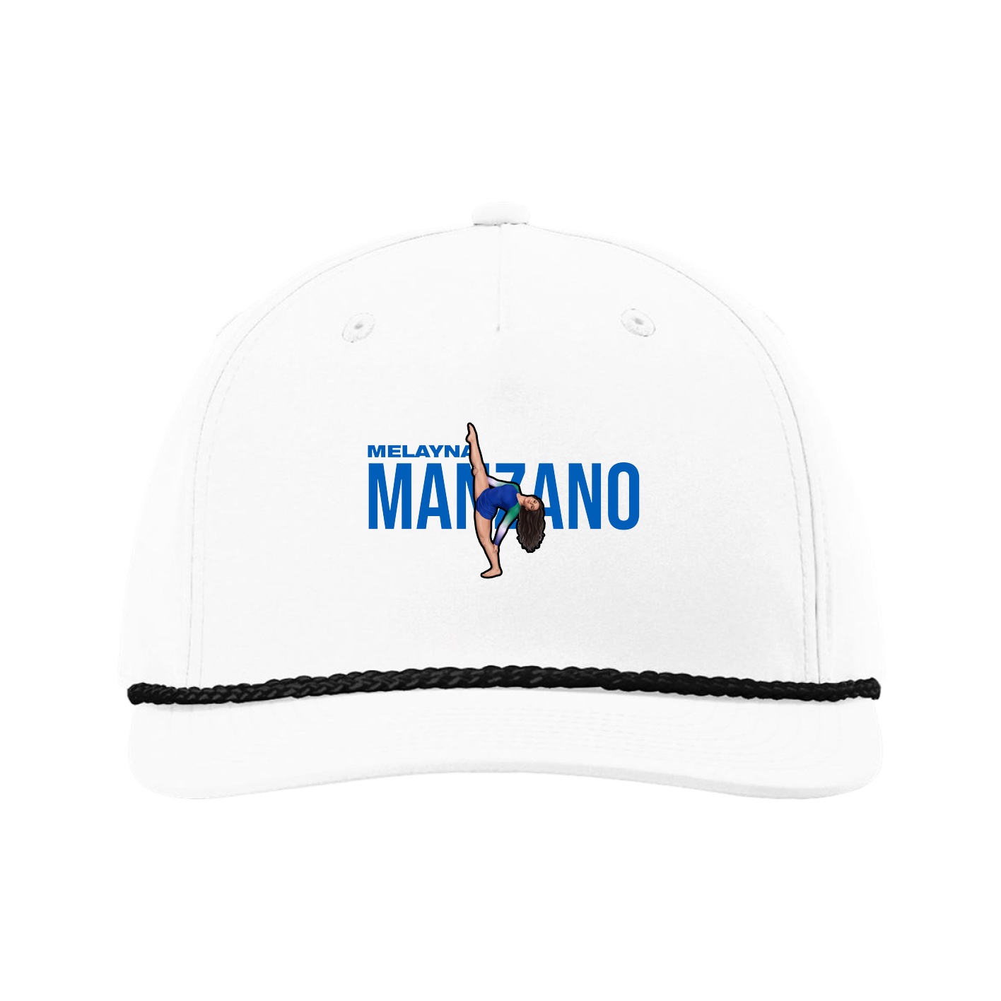 Five-Panel Classic Rope Cap — Player Name in White