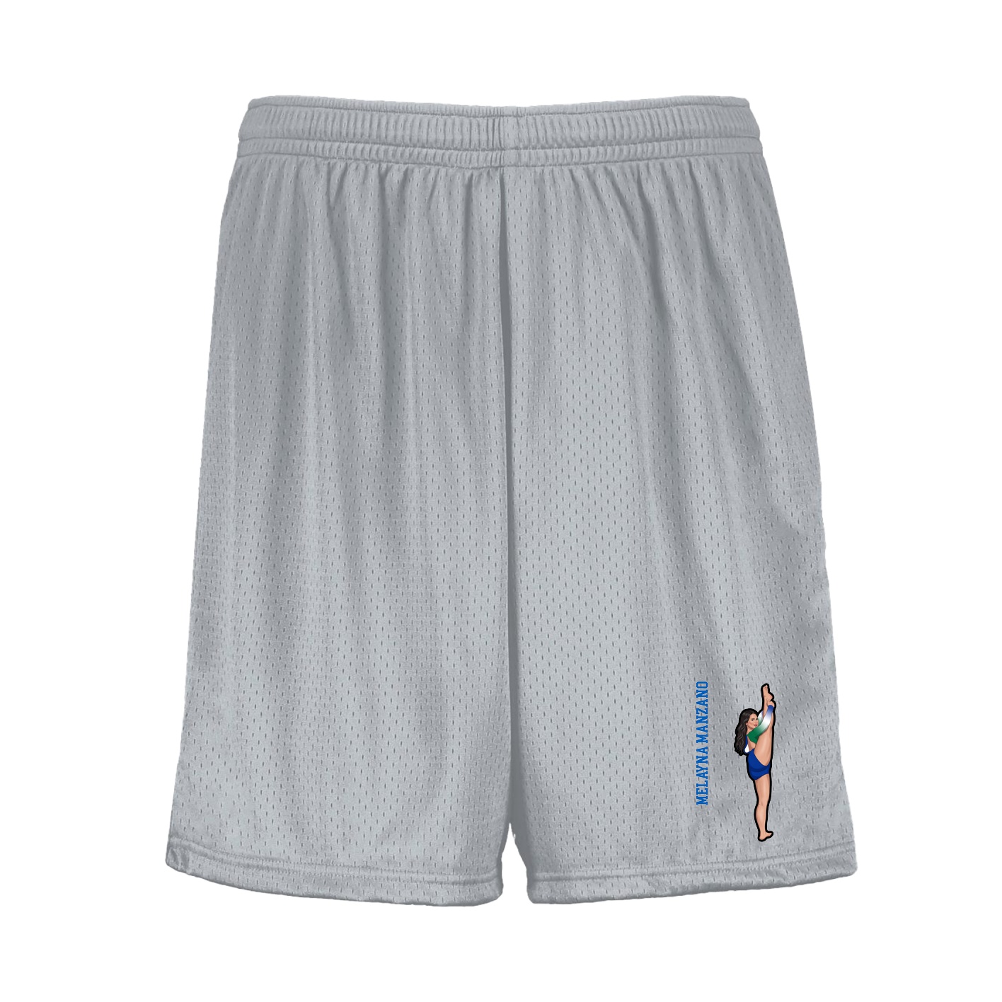 Shorts — Name Vertical in Silver