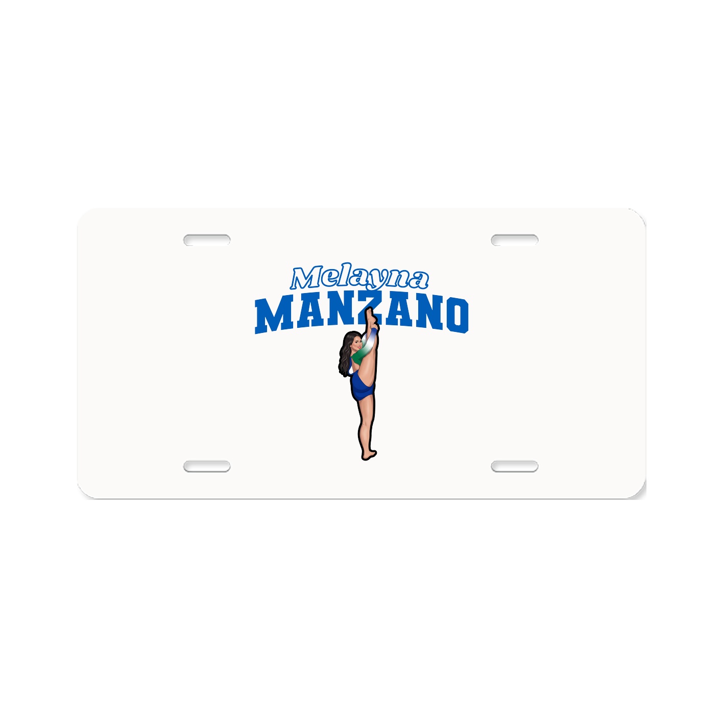 License Plate — Name Arch in Classic